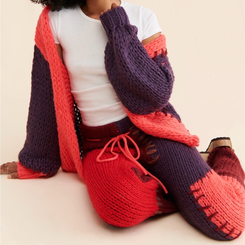Colorblock Patchwork Cardigan - Picture 3 of 3
